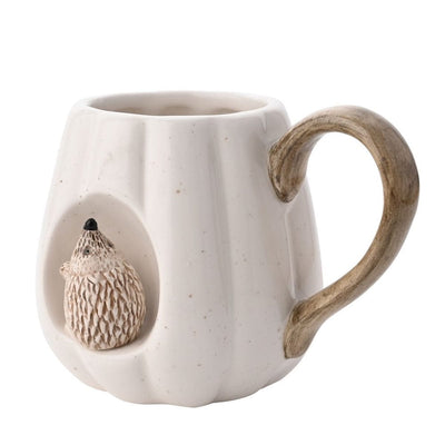 Widdop Gifts Mugs Glazed Hedgehog White Pumpkin Mug