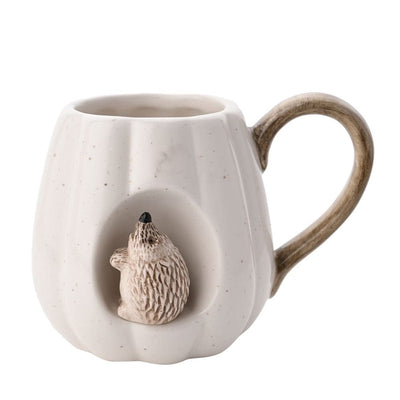 Widdop Gifts Mugs Glazed Hedgehog White Pumpkin Mug