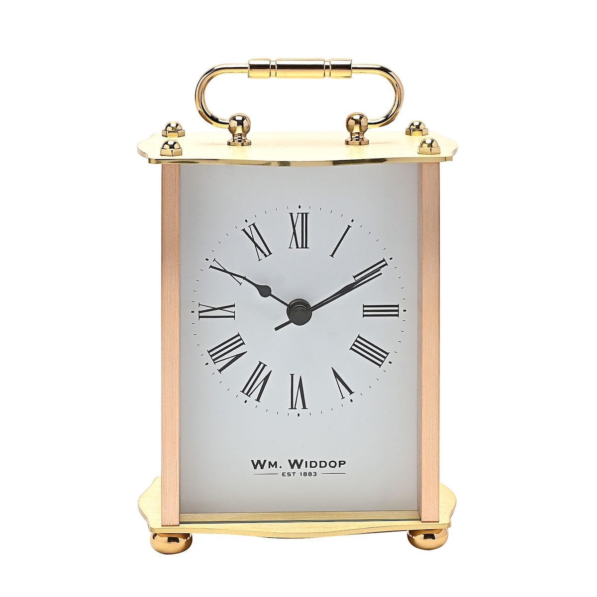 Widdop Gifts Clocks Gold Carriage Clock