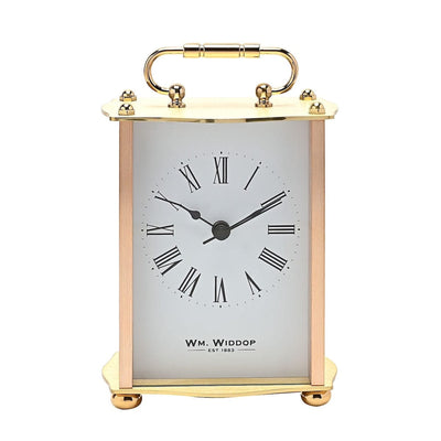 Widdop Gifts Clocks Gold Carriage Clock