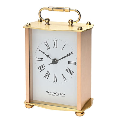 Widdop Gifts Clocks Gold Carriage Clock