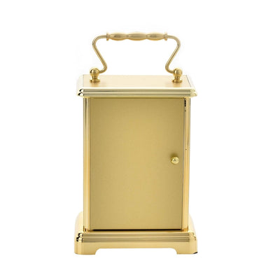 Widdop Gifts Clocks Gold Carriage Clock with White Dial