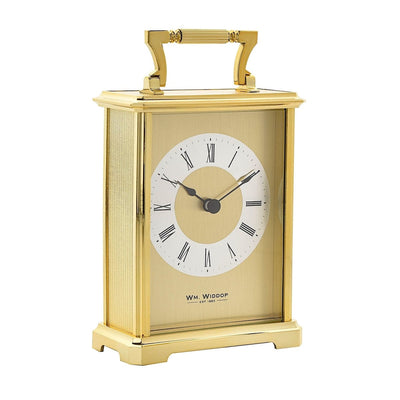 Widdop Gifts Clocks Gold Gilt Carriage Clock