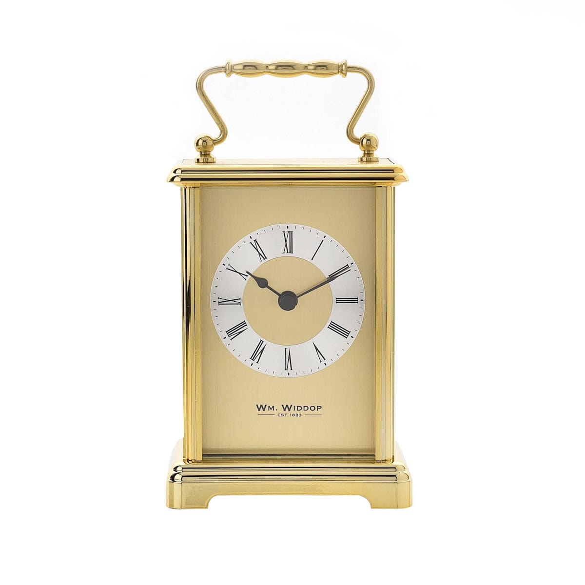 Widdop Gifts Clocks Gold Two Tone Carriage Clock