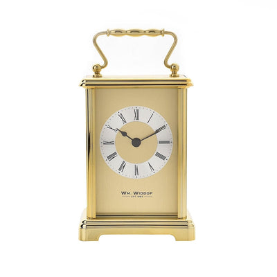 Widdop Gifts Clocks Gold Two Tone Carriage Clock
