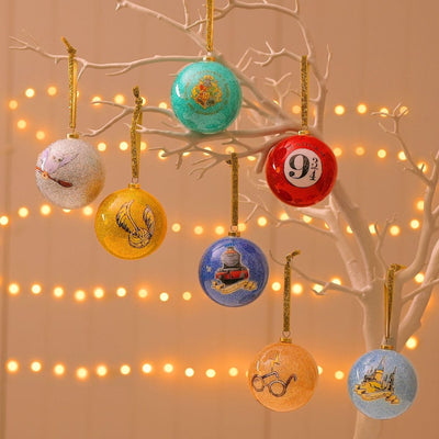 Widdop Gifts Christmas Decorations Harry Potter Set of 7 Charm Christmas Baubles