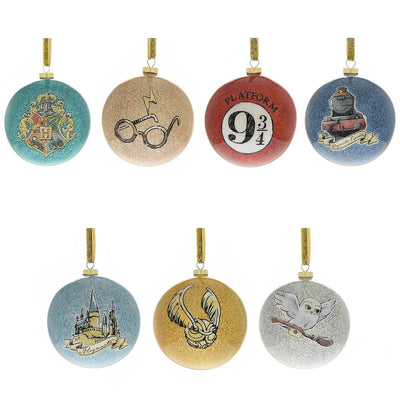 Widdop Gifts Christmas Decorations Harry Potter Set of 7 Charm Christmas Baubles