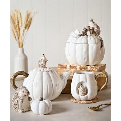 Widdop Gifts Kitchen Accessories Hedgehog and Pumpkin Tea Pot
