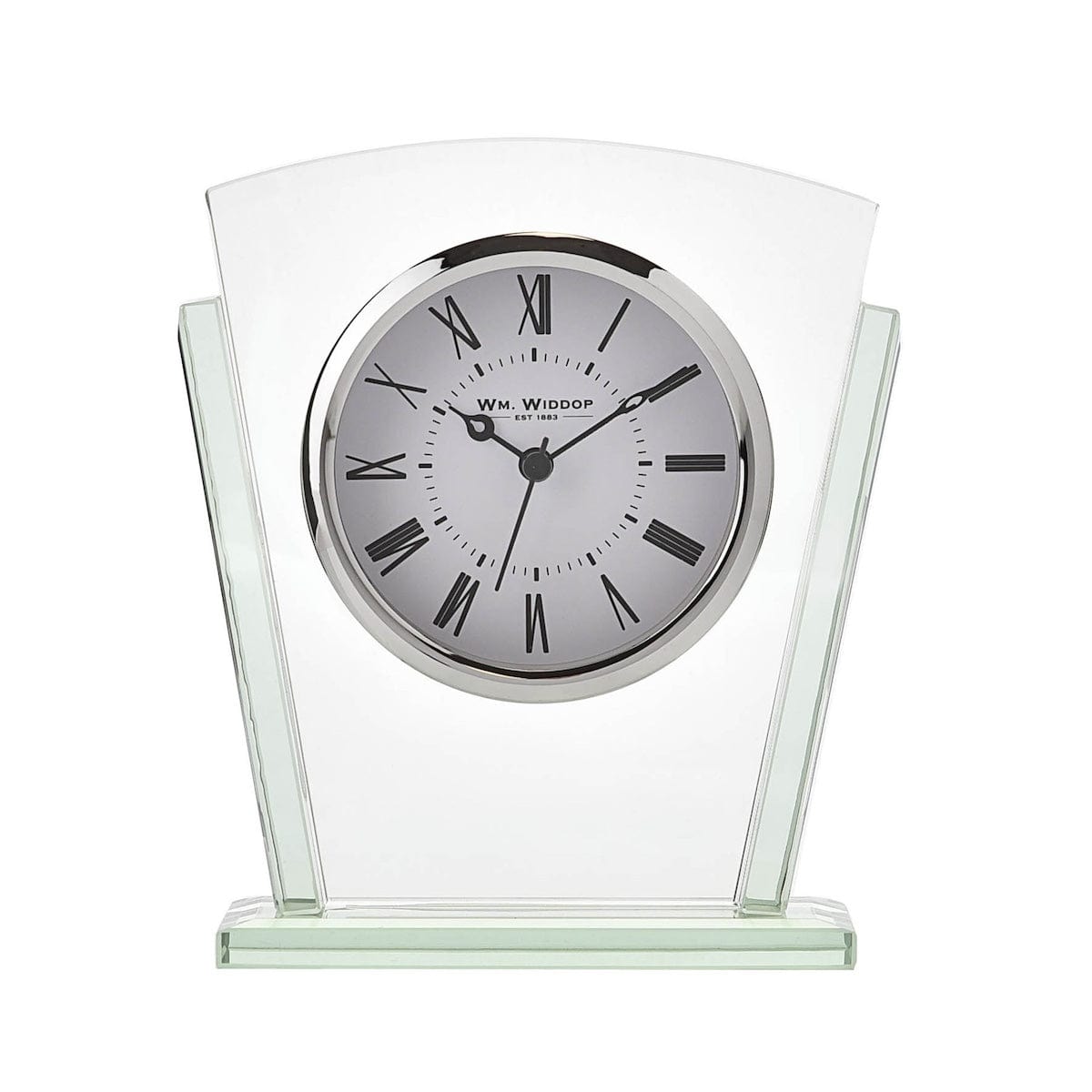 Widdop Gifts Clocks Layered Glass Mantel Clock