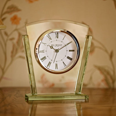 Widdop Gifts Clocks Layered Glass Mantel Clock
