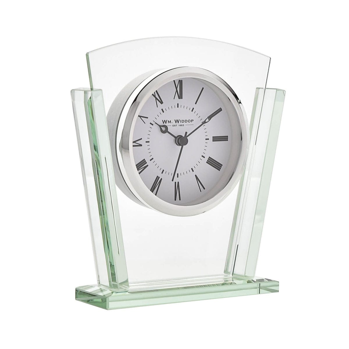 Widdop Gifts Clocks Layered Glass Mantel Clock