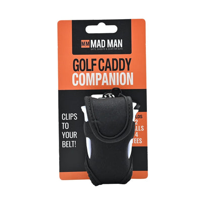 Widdop Gifts Home accessories Mad Man Golf Caddy Companion - Golf Ball Pouch & Tee Holder with Clip