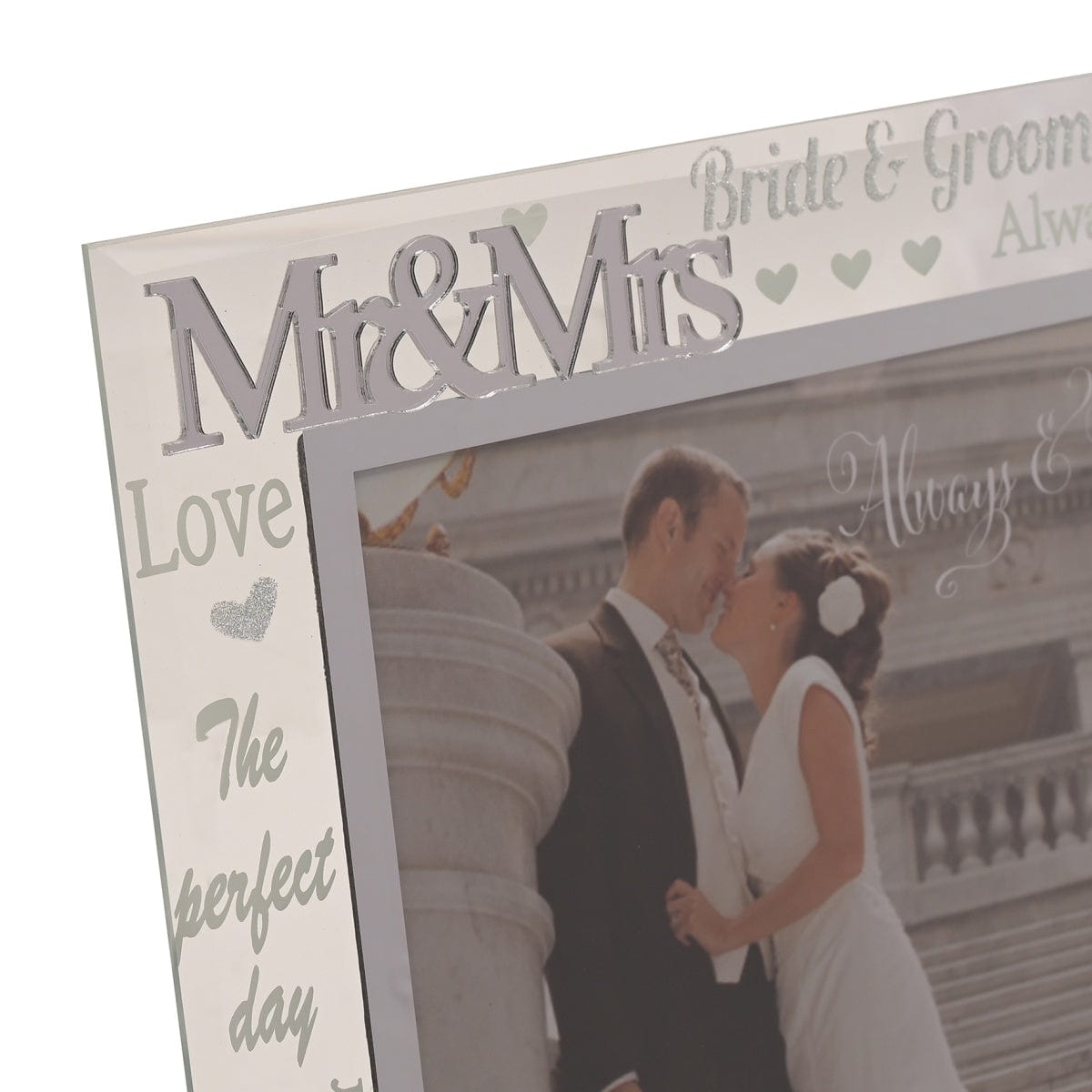 Widdop Gifts Photo Frames & Albums Mr and Mrs Wedding Photo Frame