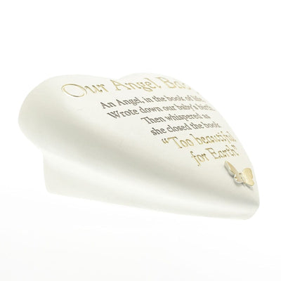 Widdop Gifts Wall Signs & Plaques Our Angel Baby Heart Shaped Graveside Plaque