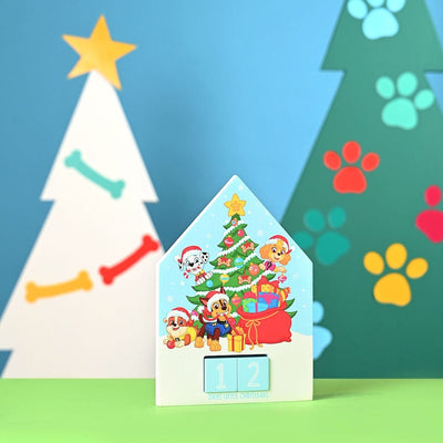 Widdop Gifts Advent Calendar Paw Patrol Christmas Countdown Wooden Calendar
