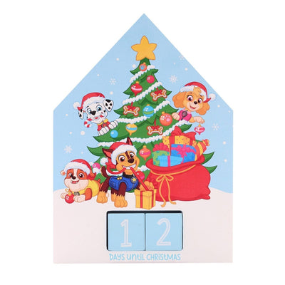Widdop Gifts Advent Calendar Paw Patrol Christmas Countdown Wooden Calendar