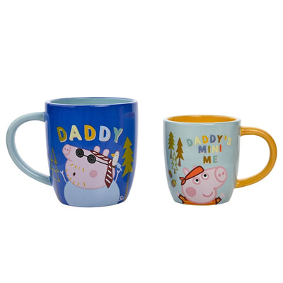 Widdop Gifts Mugs & Drinkware Peppa Pig Daddy and Mini Me Mug Gift Set