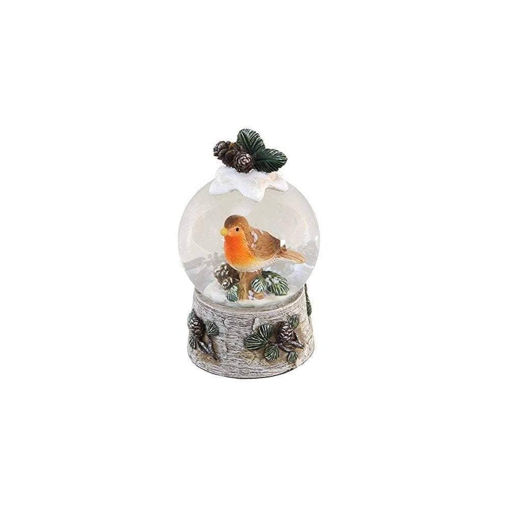 Robin and Mistletoe Minature Snow Globe
