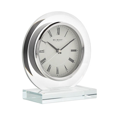 Widdop Gifts Clocks Round Glass Mantel Clock