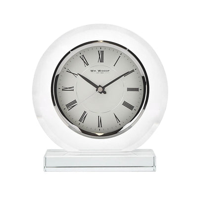 Widdop Gifts Clocks Round Glass Mantel Clock