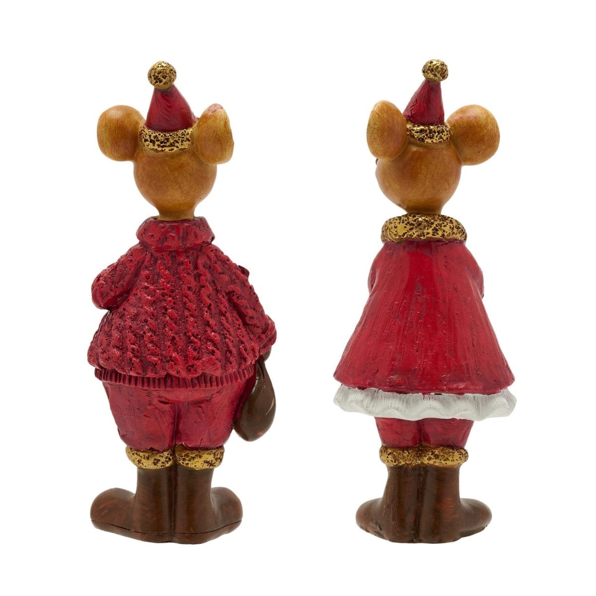 Widdop Gifts Christmas Decorations Set of 2 Festive Mice Christmas Ornaments