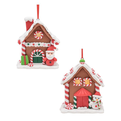 Widdop Gifts Christmas Decorations Set of 2 Light Up Gingerbread House Christmas Decorations