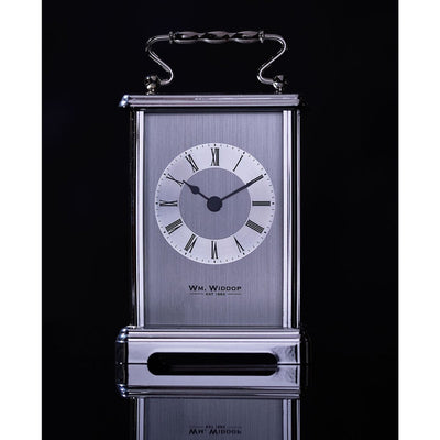 Widdop Gifts Clocks Silver Carriage Clock