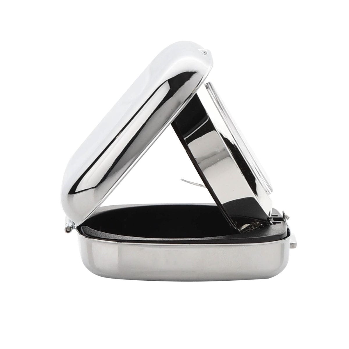Widdop Gifts Clocks Silver Fold Up Travel Alarm Clock