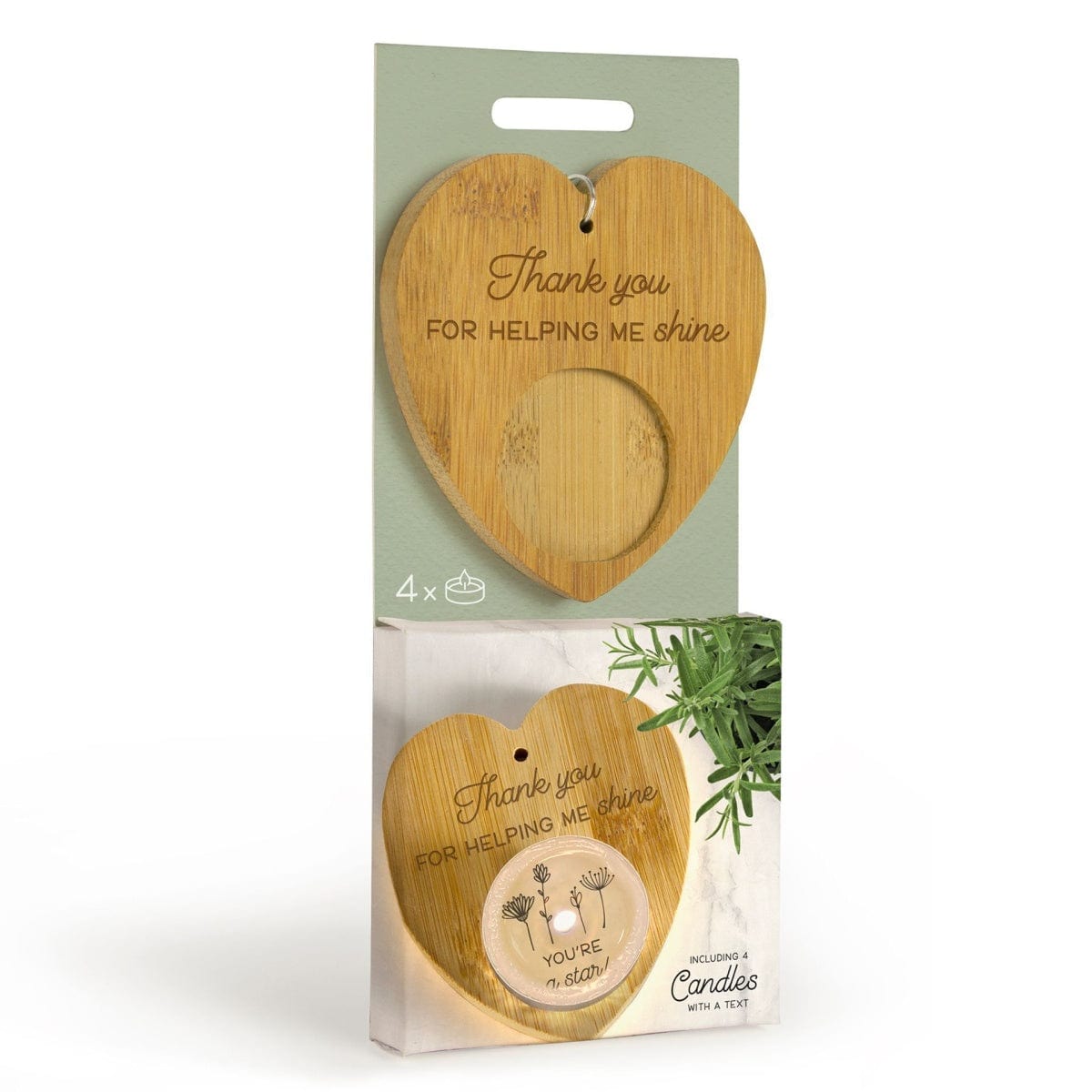 Widdop Gifts Tealight Holders, Candles Thank You For Helping Me Shine Teacher Tea Light Holder