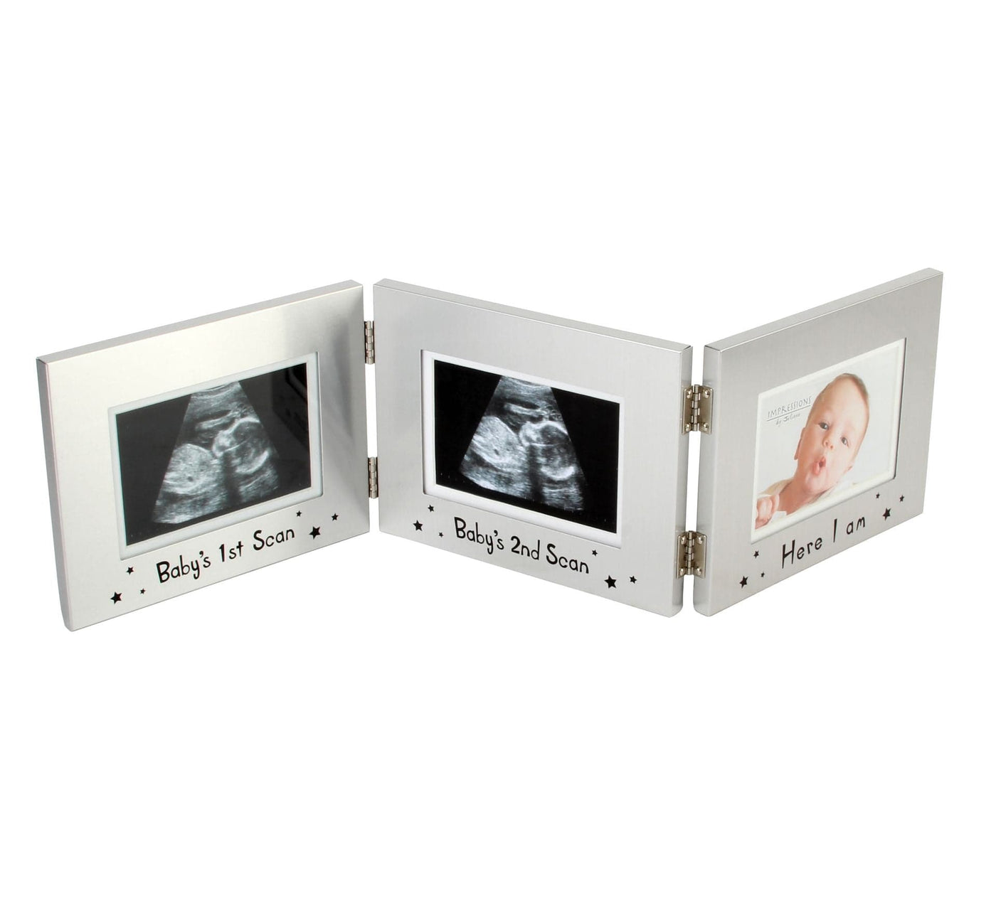 Widdop Gifts Photo Frames & Albums Three Piece Baby Scan Photo Frame