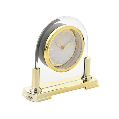 Widdop Gifts Clocks Two Tone Gold Mantel Clock