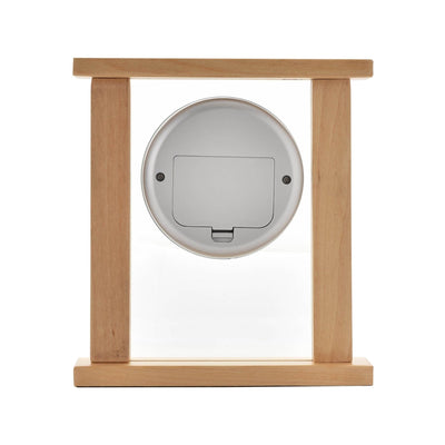 Widdop Gifts Clocks Wood and Glass Mantel Clock