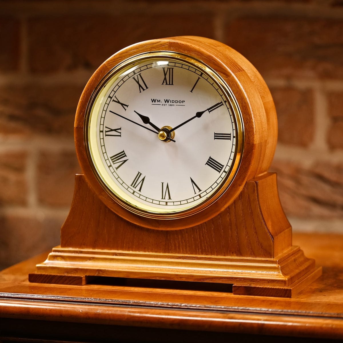 Widdop Gifts Clocks Wooden Barrel Mantel Clock