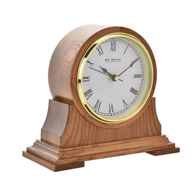 Widdop Gifts Clocks Wooden Barrel Mantel Clock