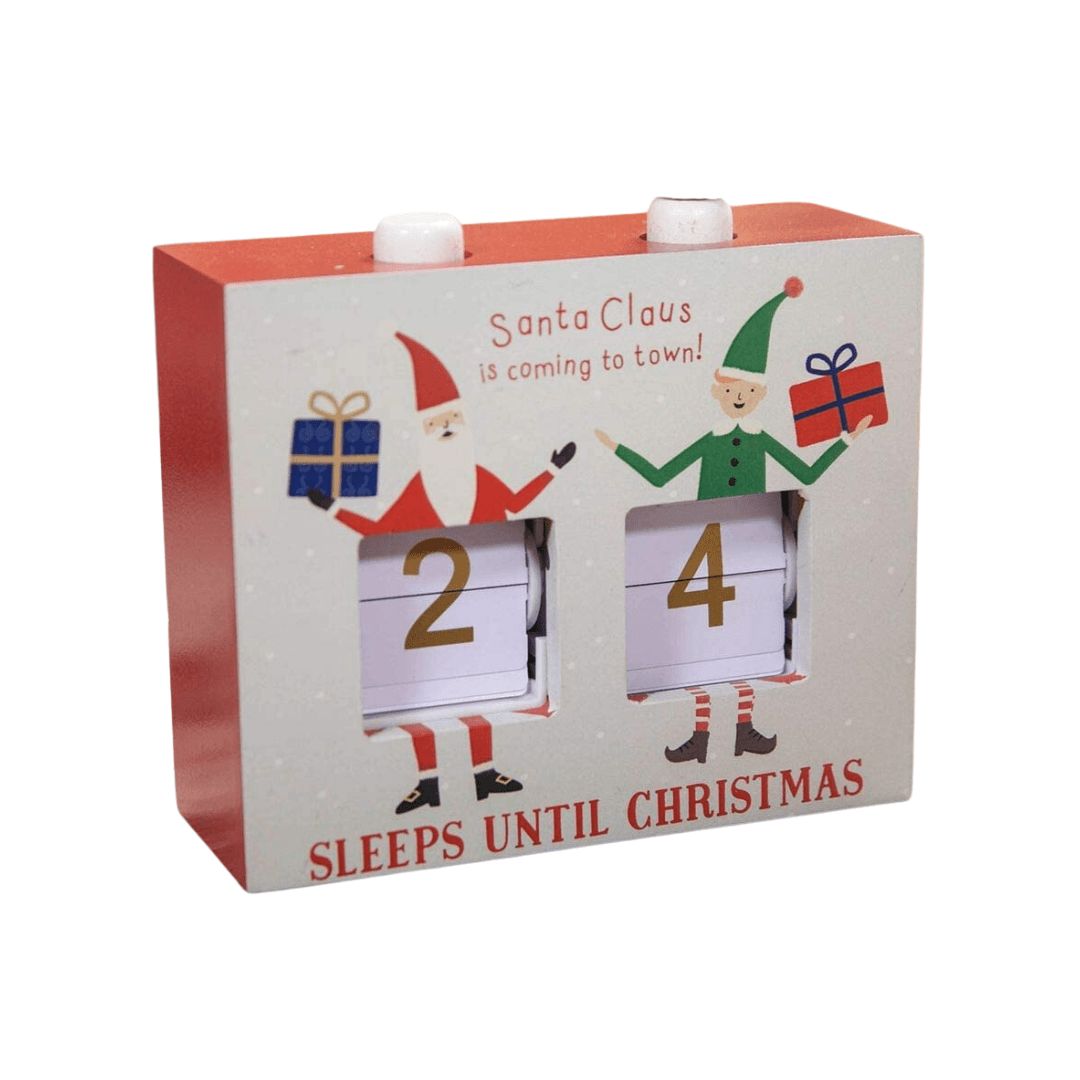 Widdop Gifts Christmas Decorations Wooden Christmas Countdown Decoration