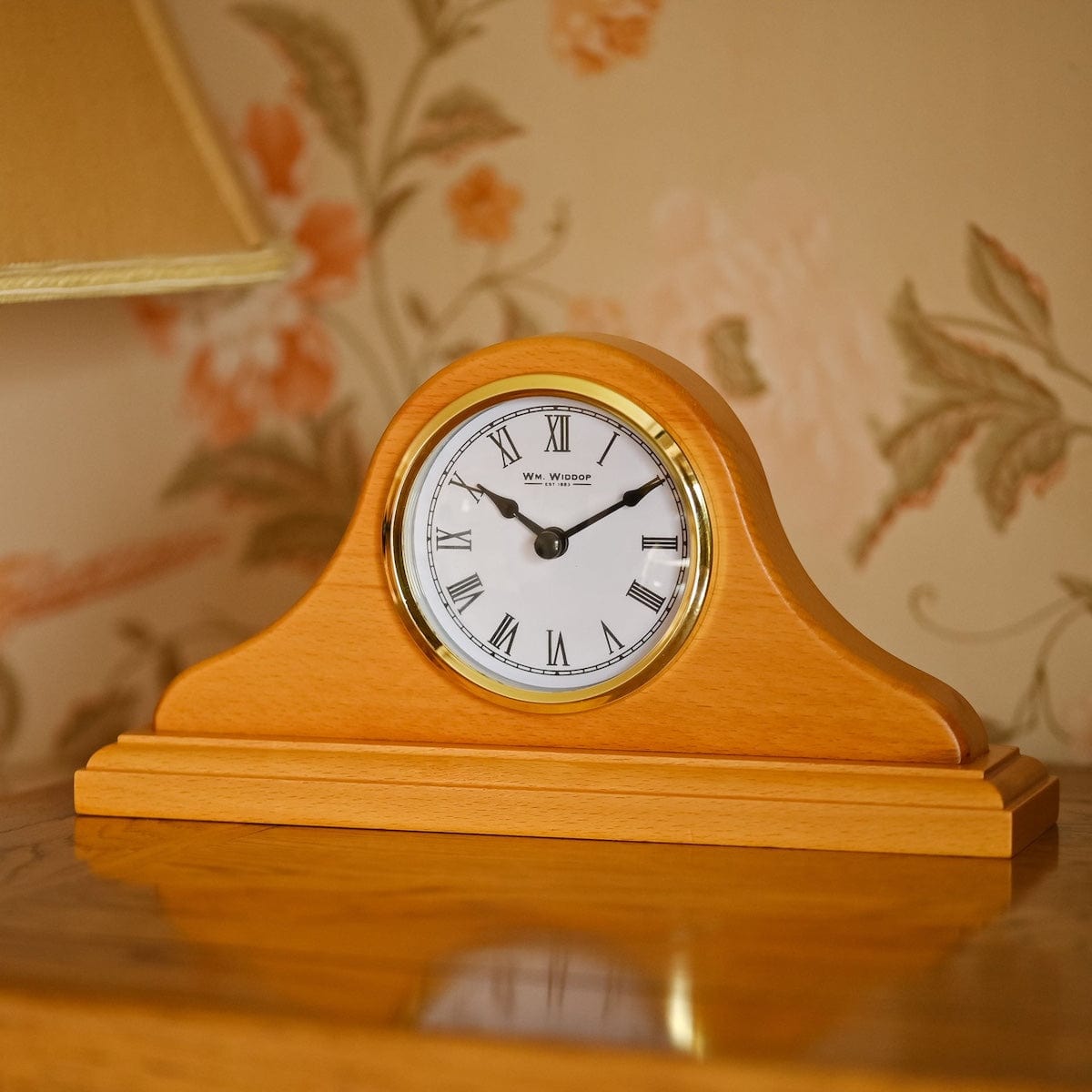 Widdop Gifts Clocks Wooden Napoleon Mantel Clock