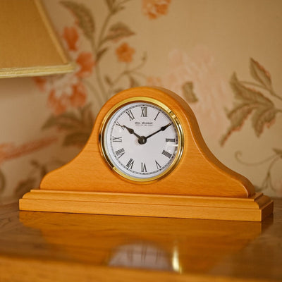 Widdop Gifts Clocks Wooden Napoleon Mantel Clock