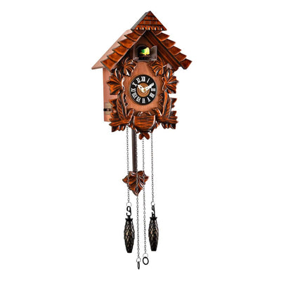 Widdop Gifts Clocks Wooden Pitched Roof Cuckoo Clock