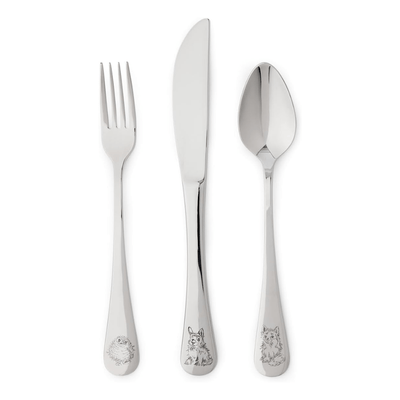 Wrendale Designs Kitchen Accessories 3 Piece Stainless Steel Children's Cutlery Set
