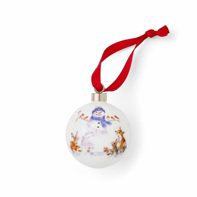 Wrendale Designs Christmas Decorations Gathered Around Choice of Illustrated Boxed Christmas Baubles