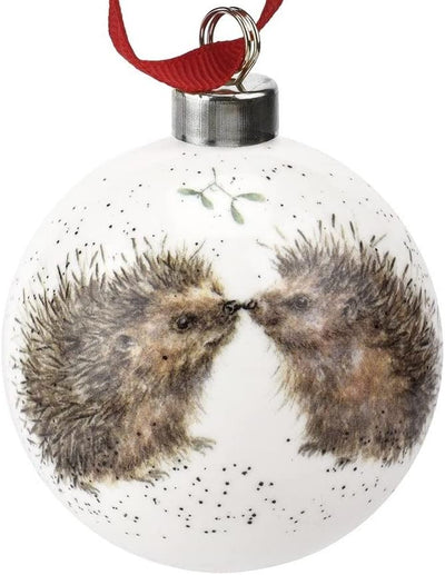 Wrendale Designs Christmas Decorations Hedgehugs Choice of Illustrated Boxed Christmas Baubles