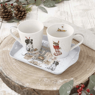 Wrendale Designs Mugs & Drinkware Christmas No Place Like Home Mug and Tray Gift Set