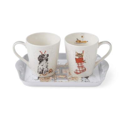 Wrendale Designs Mugs & Drinkware Christmas No Place Like Home Mug and Tray Gift Set