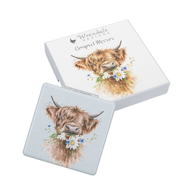 Wrendale Designs Compact Mirrors 'Daisy Coo' Cow Compact Mirror