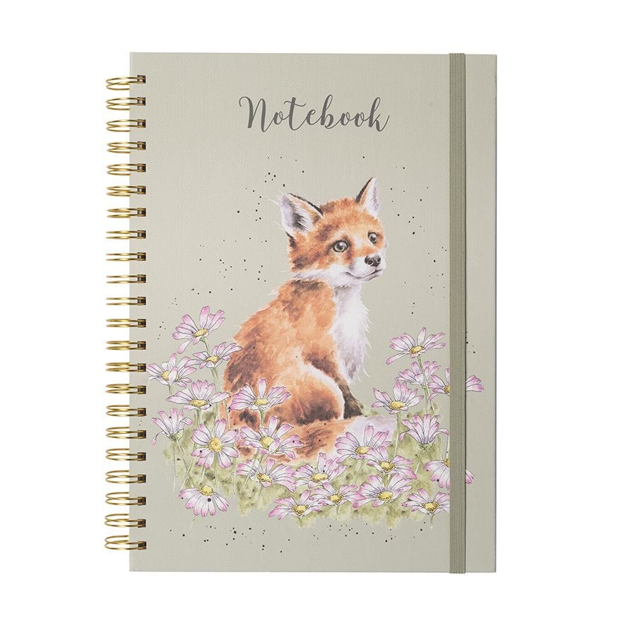 Wrendale Designs Stationery Daisy Fox Design A4 Notebook