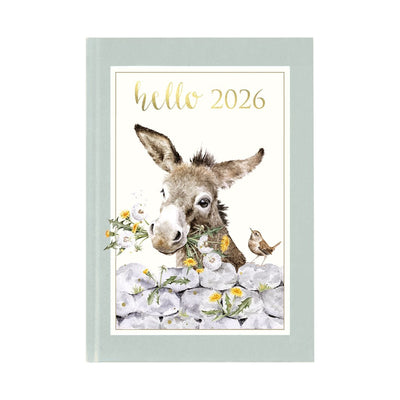 Wrendale Designs DIARY Donkey Design Hello 2026 Small Diary