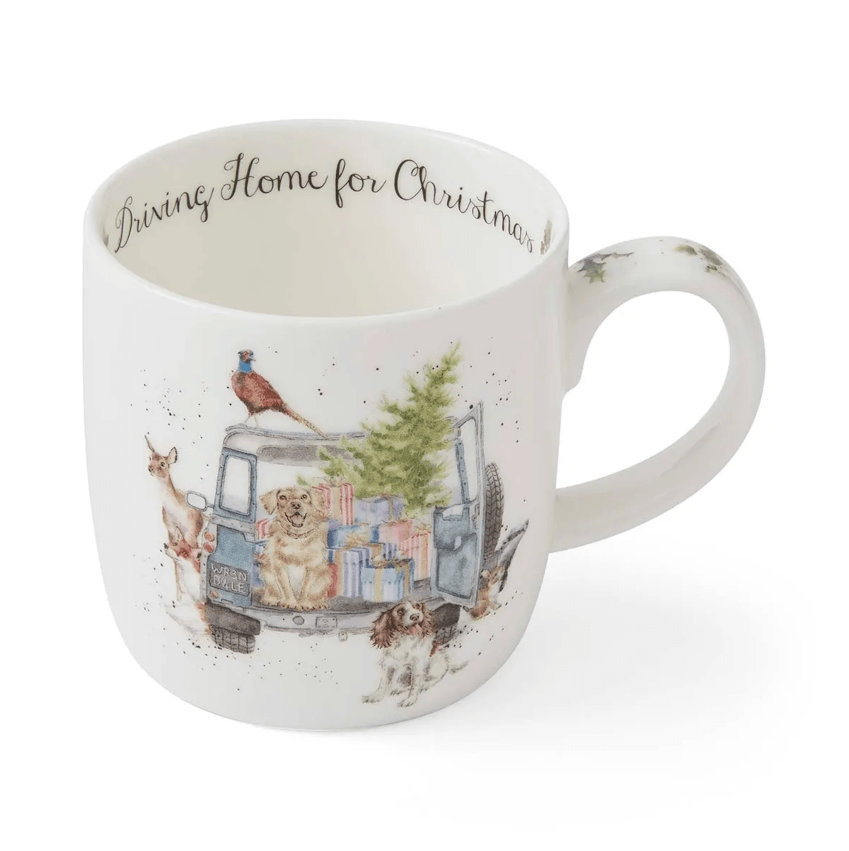 Wrendale Designs Mugs & Drinkware Driving Home For Christmas Mug