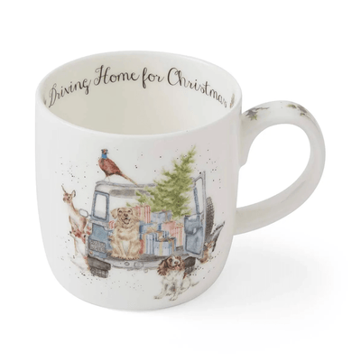 Wrendale Designs Mugs & Drinkware Driving Home For Christmas Mug