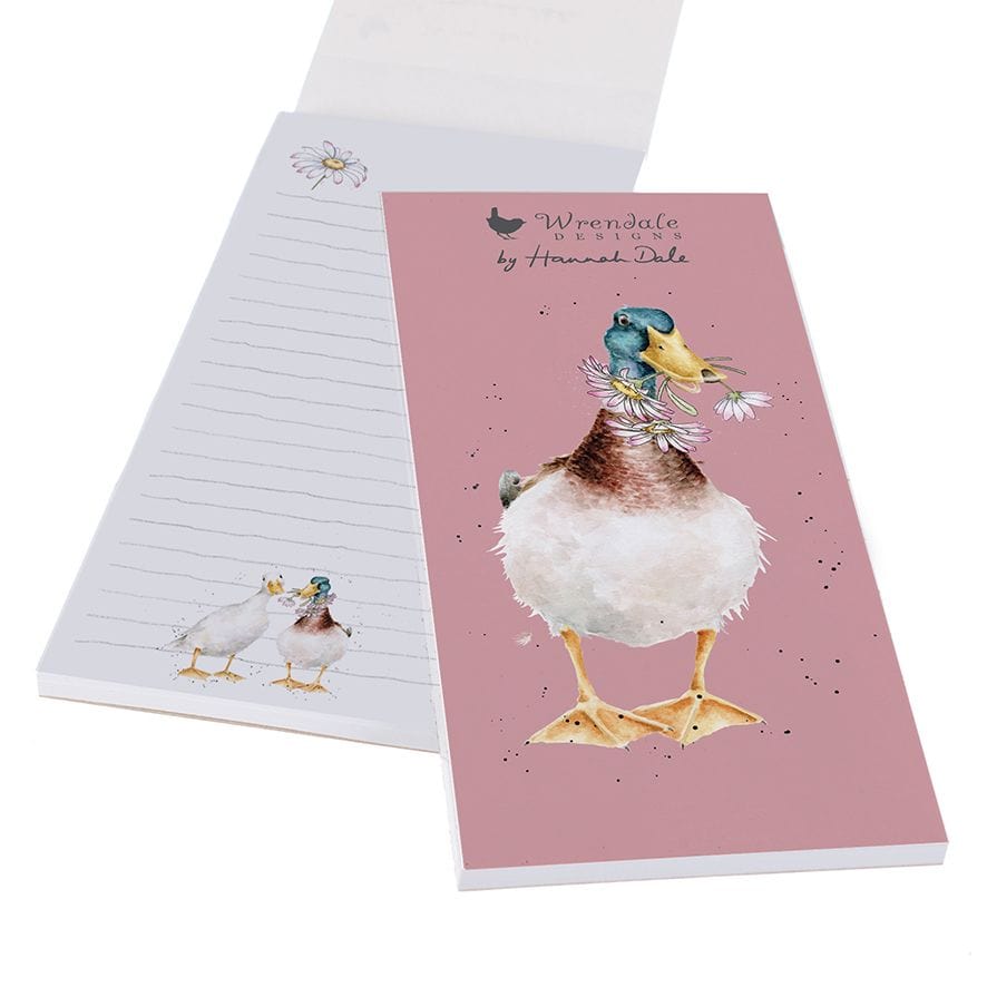 Wrendale Designs Floral Duck Illustrated Shopping List Pad