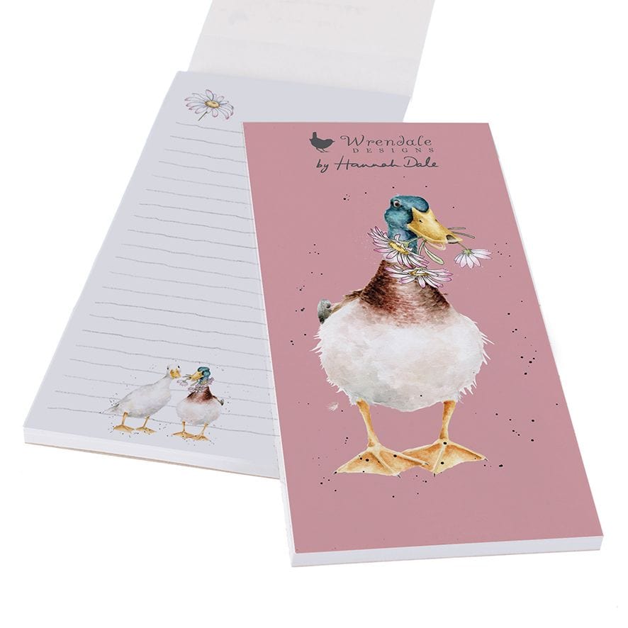 Wrendale Designs Stationery Floral Duck Illustrated Shopping List Pad